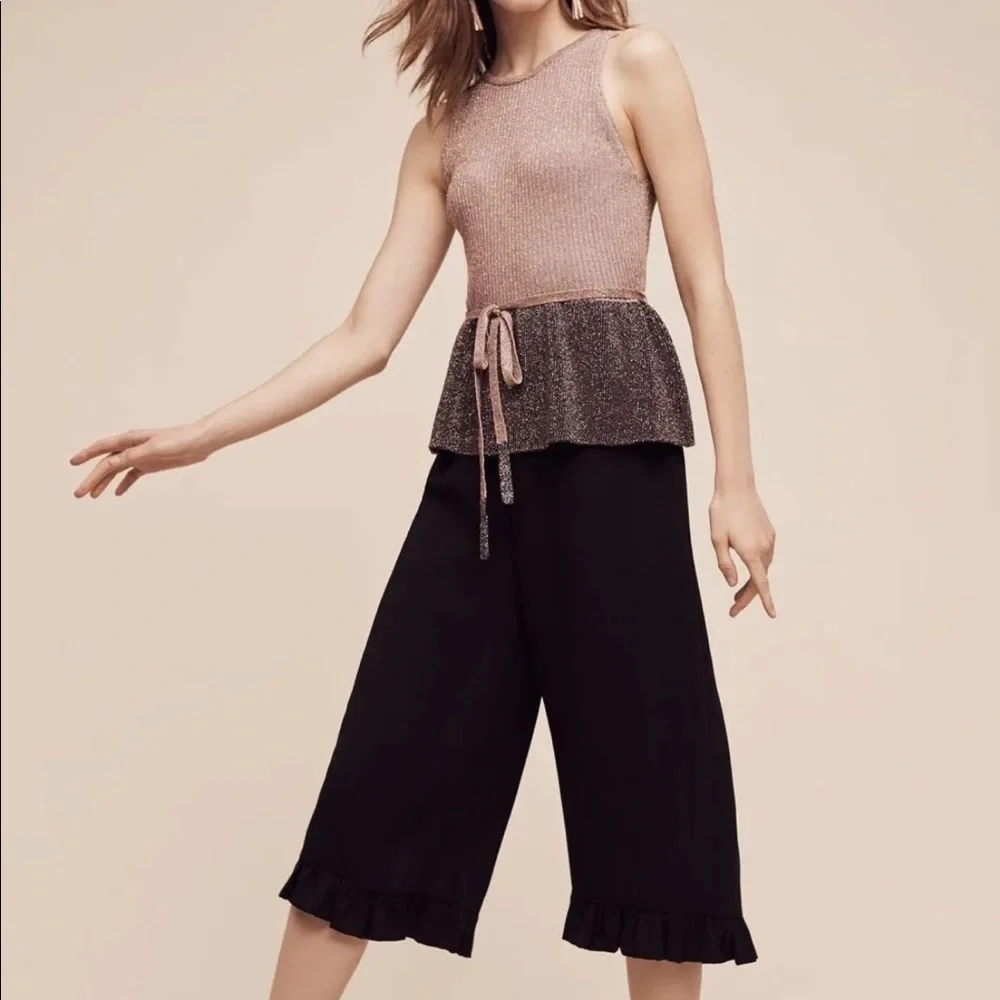 Anthropologie by Moth Women's Riella Sleeveless Pullover Sweater/Top Size L - Picture 2 of 4